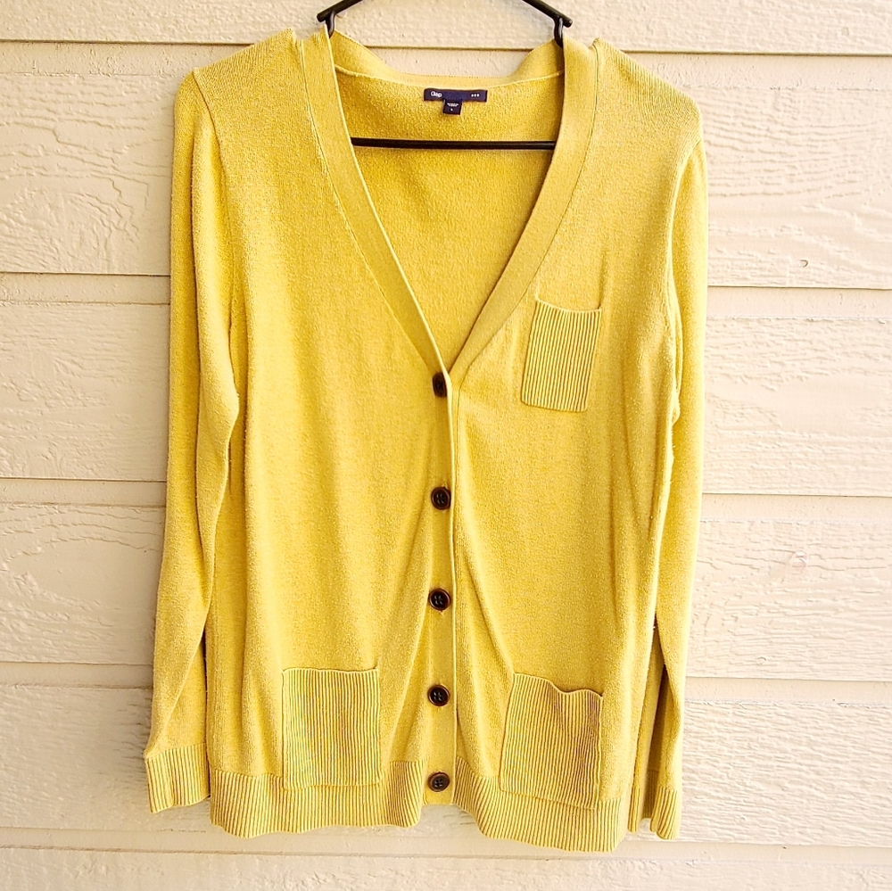Gap Factory front pockets sweater cardigan size L